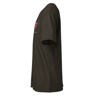 Camiseta premium de manga corta para hombre color negro vintage, vista lateral